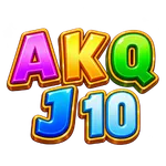 A K Q J and 10 symbols.